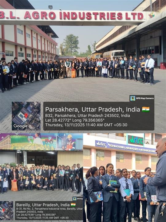3 November 2025- One-day Industrial visit to BL Agro Pvt. Ltd., Bareilly