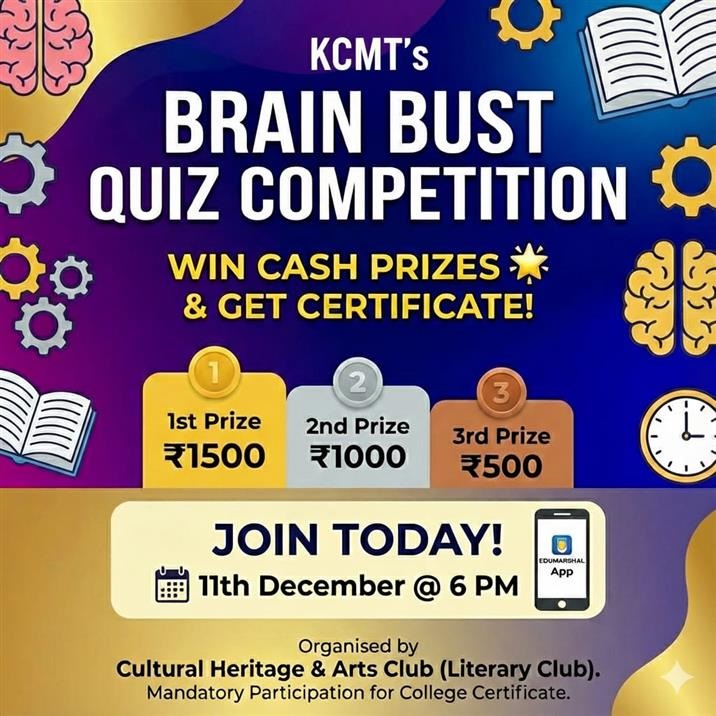 11 December 2025- Brain Bust Quiz- College  Level Quiz Competition