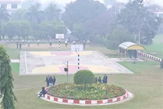 students enjoying clean and green environment at KCMT campus