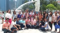 KCMT students during international visit in Dubai