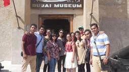 Students exploring Dubai during KCMT international educational visit