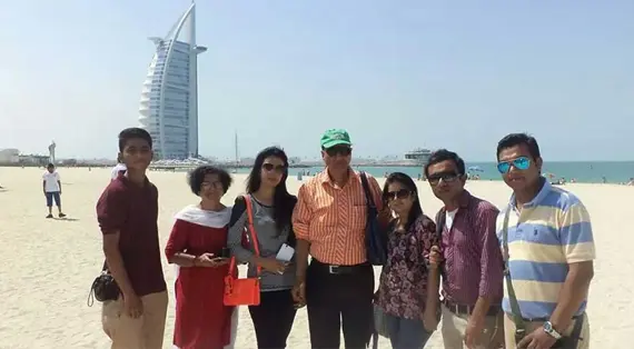 KCMT students during third international educational visit in Dubai exploring Burj Khalifa and industrial sites